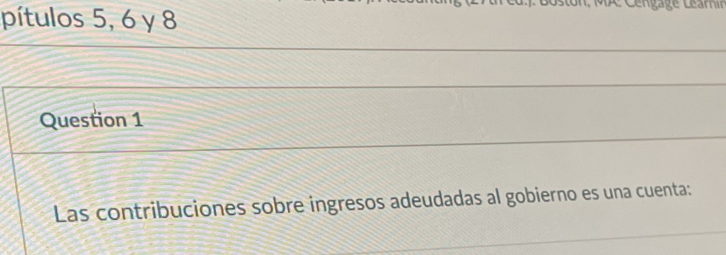 SOIL, MA Cengage Learnin pitulos 5, 6 y 8