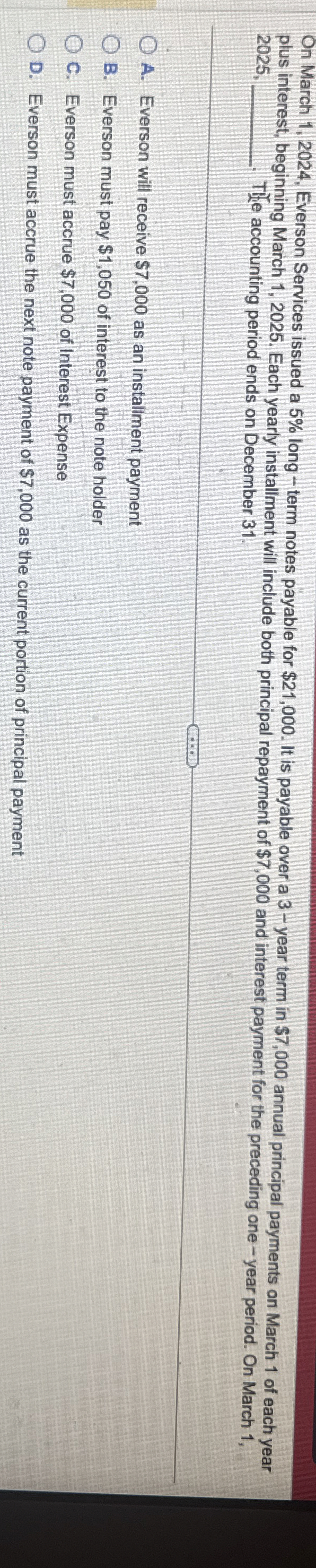 On March 1 , 2 0 2 4 , Everson Services issued a