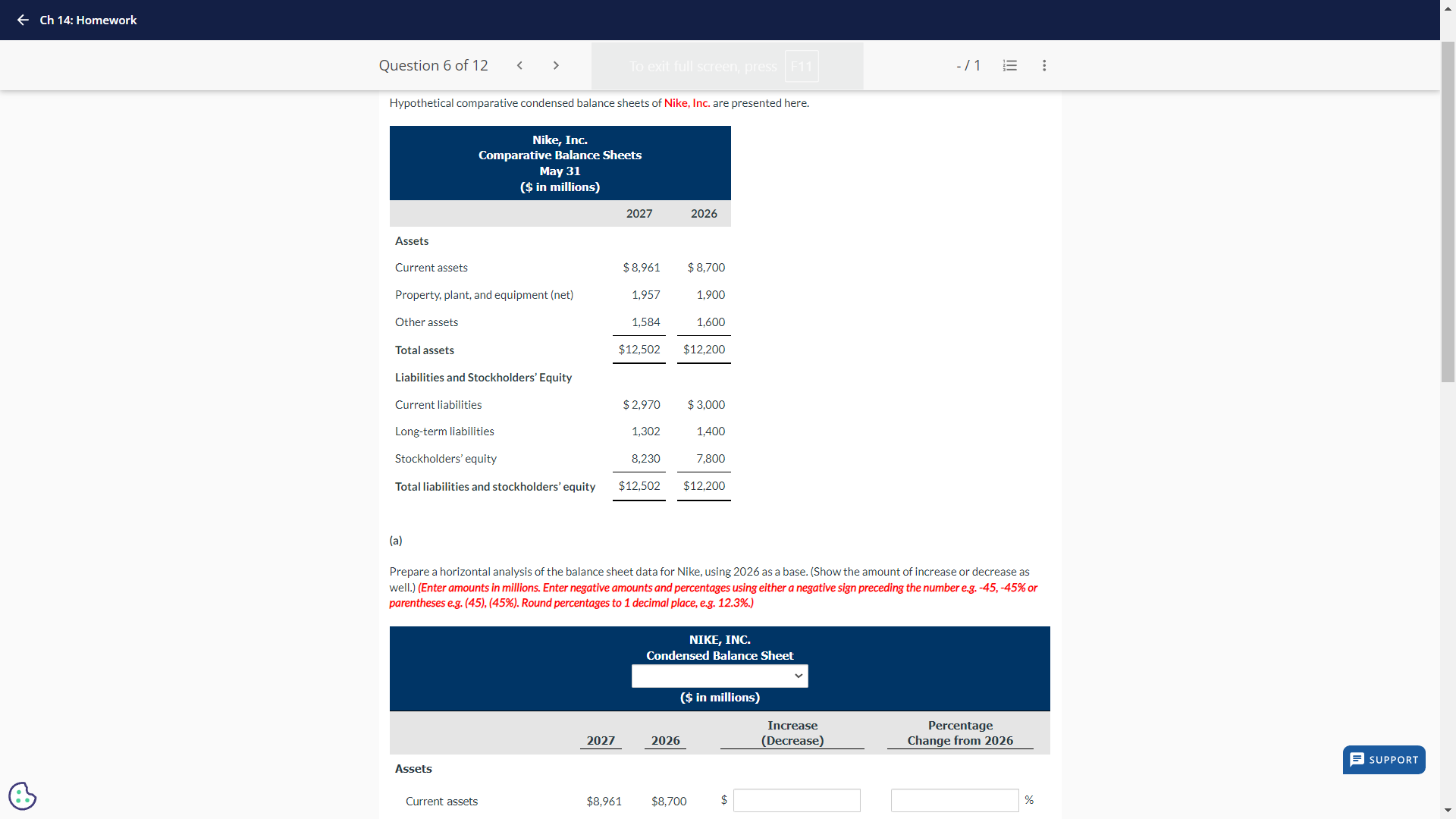 LR R VR BT T Question 6 of 12 <  style=