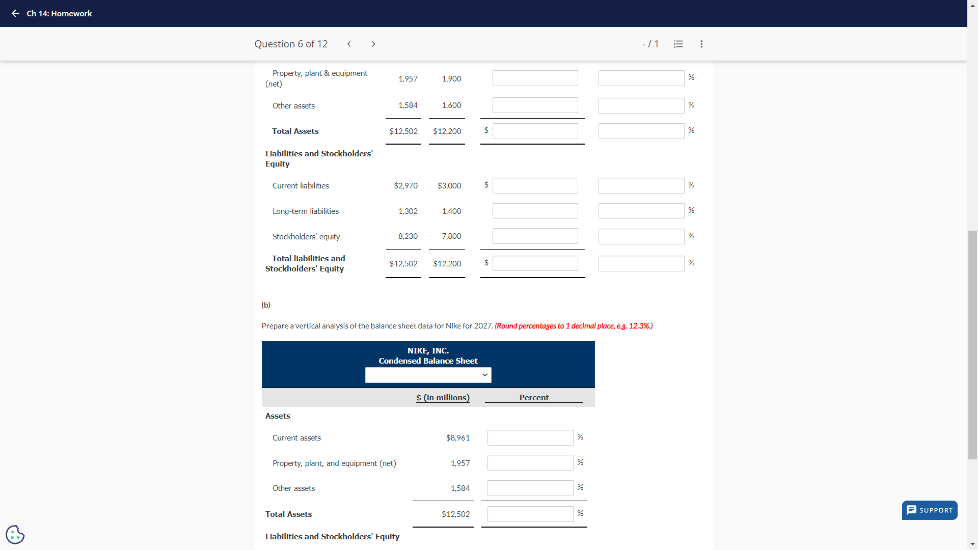 LR R VR BT T Question 6 of 12 <  style=