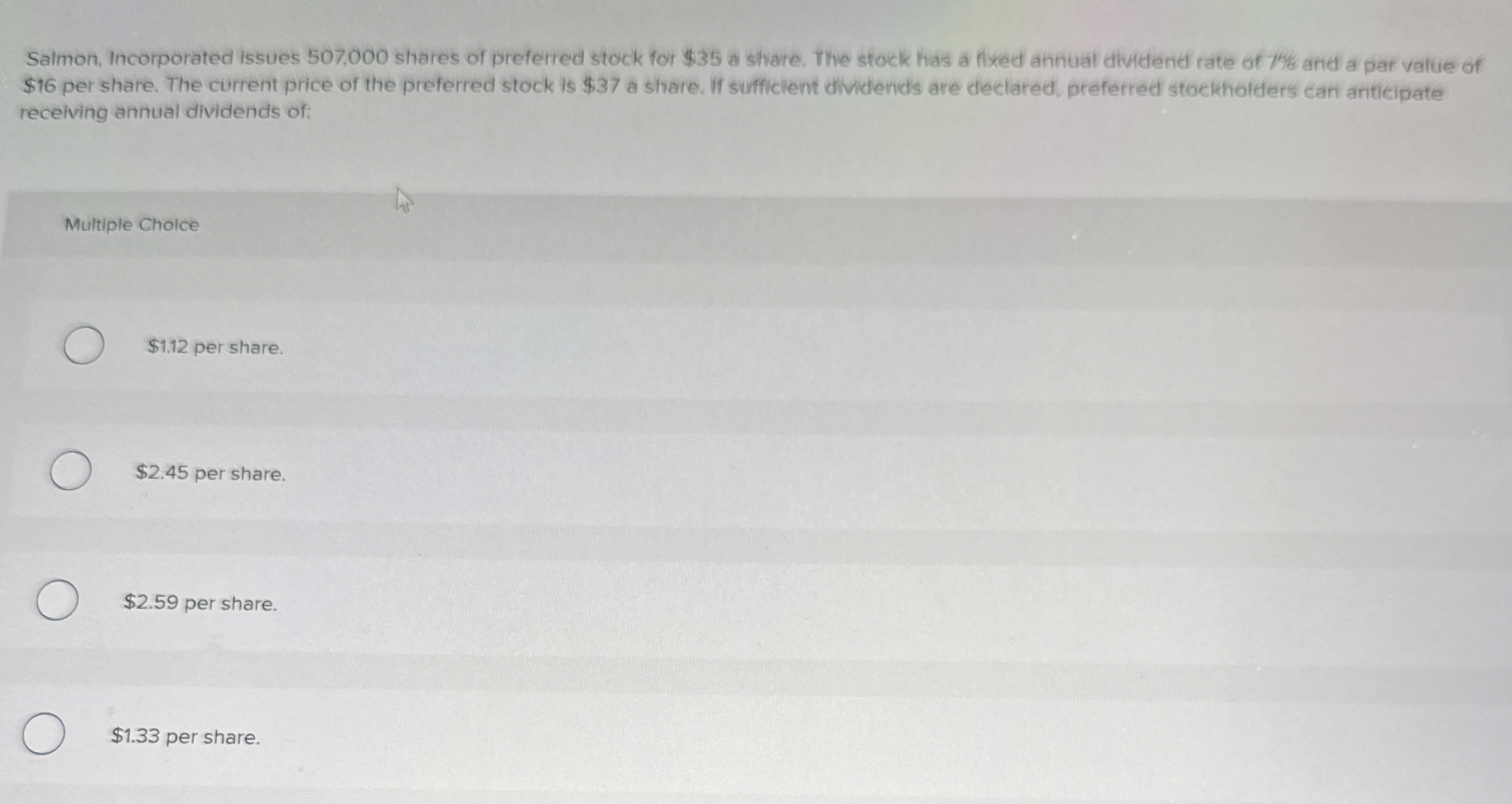 Salmon, Incorporated issues 5 0 7 , 0 0 0 shares