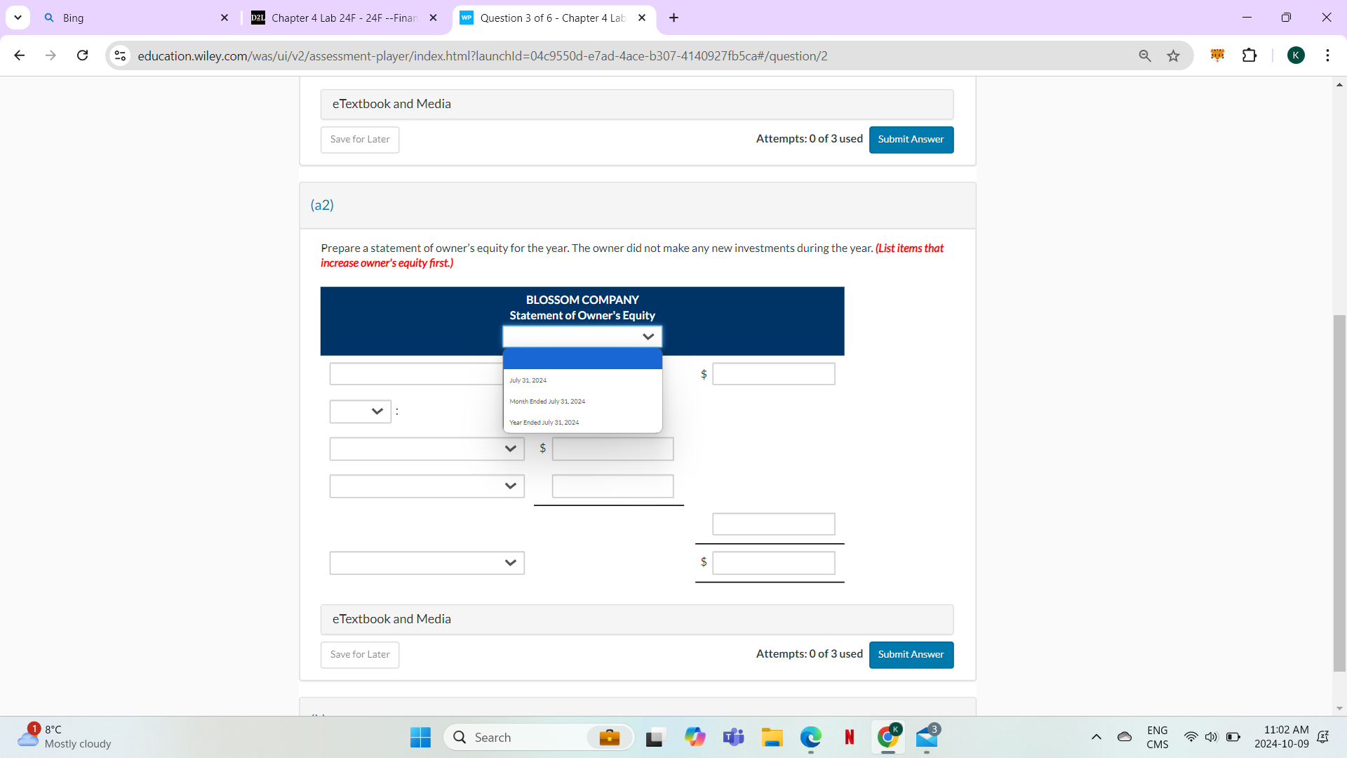 Q Bing X D2L Chapter 4 Lab 24F - 24F --Finan x WP