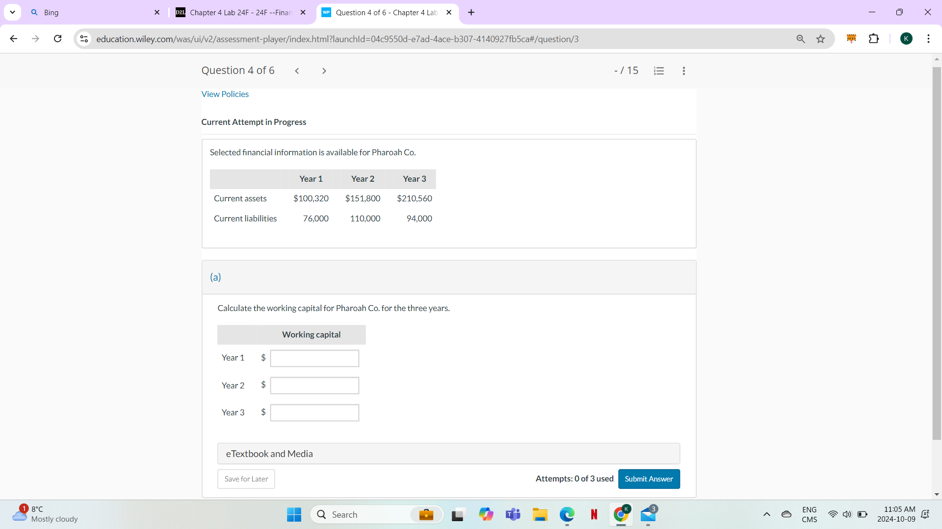 Q Bing X D2L Chapter 4 Lab 24F - 24F --Finan x WP