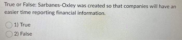 Question 31 (1 point) Listen True or False: