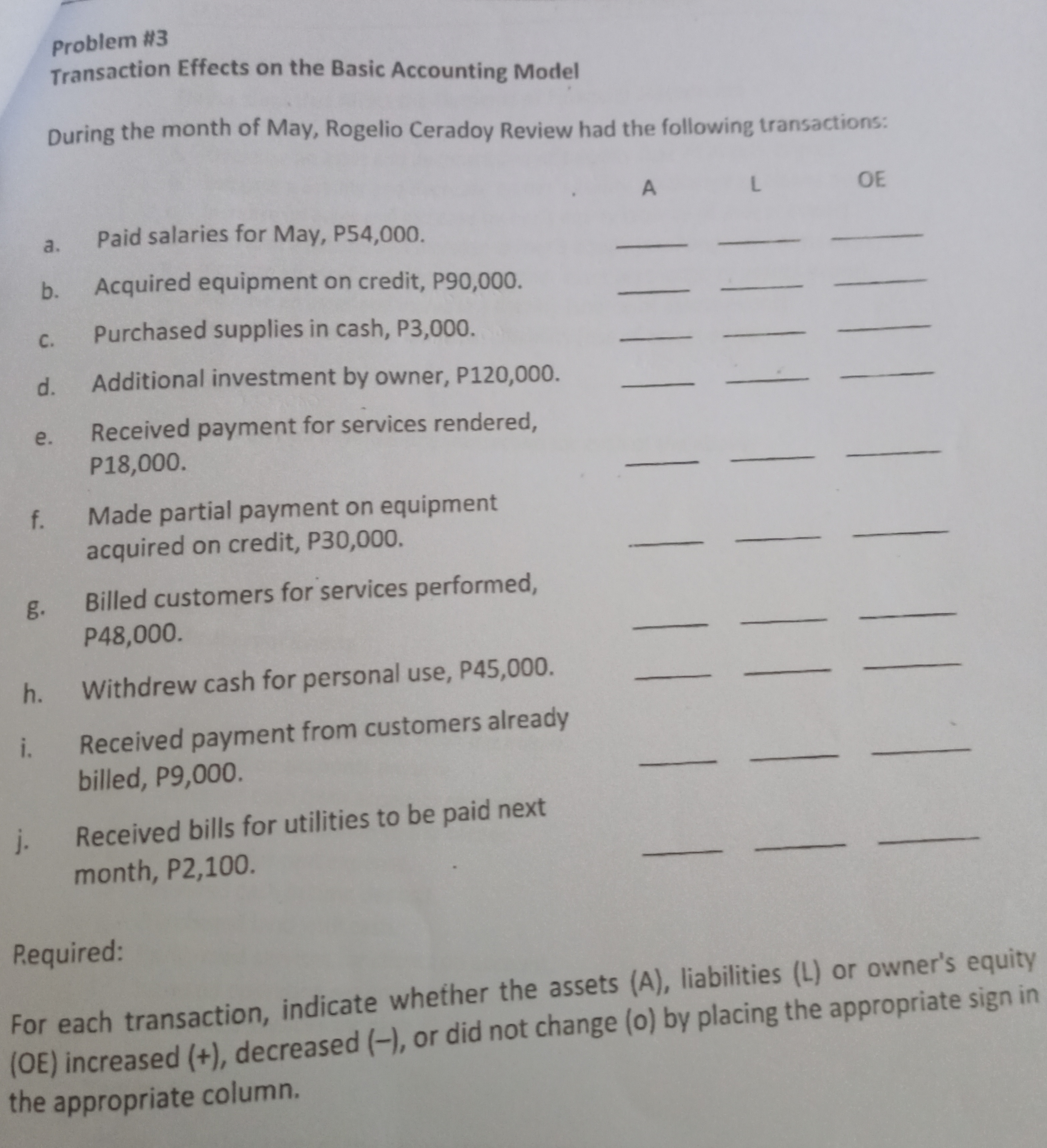 Problem 1-3 Multiple choice (ACP) 1. What is the