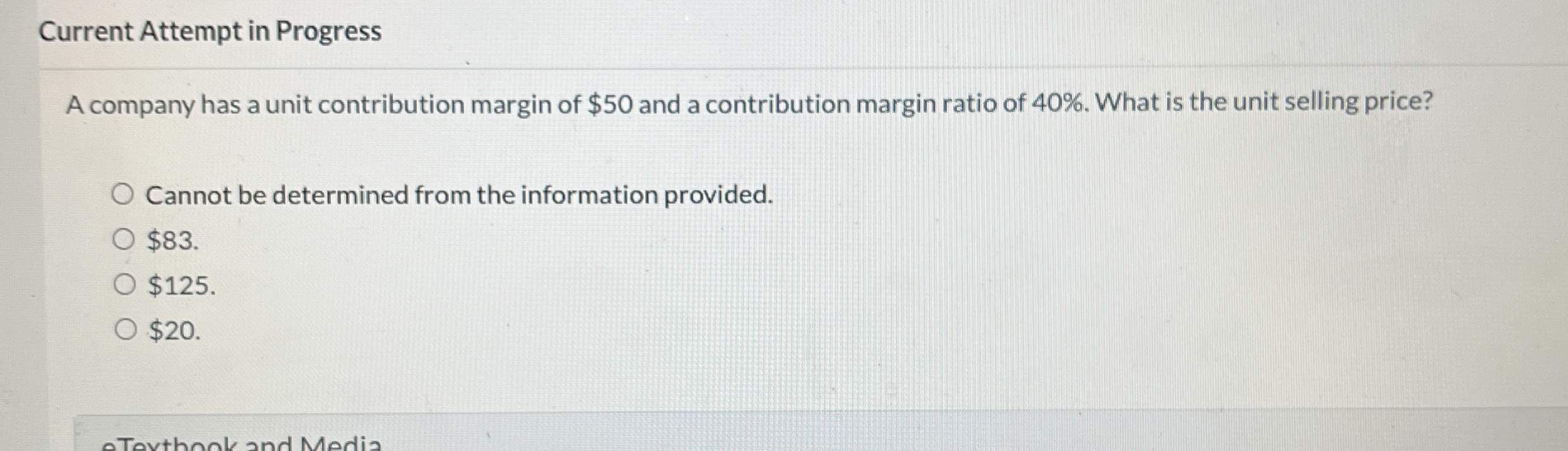 Current Attempt in Progress A company has a unit