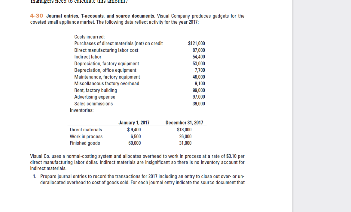 Accounting 301- Homework #2 - Due on Sunday,