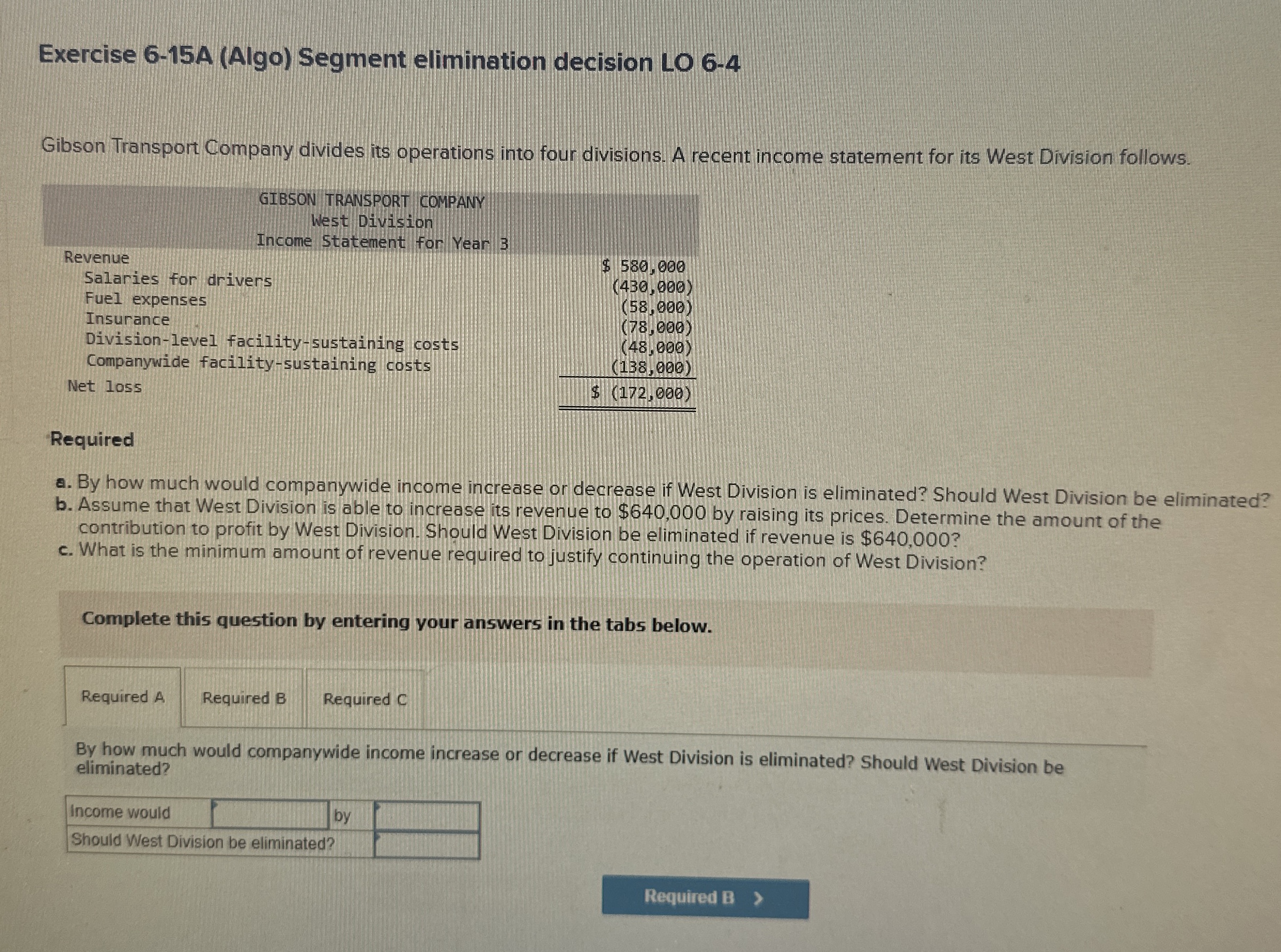 Exercise 6 - 1 5 A ( Algo ) Segment elimination
