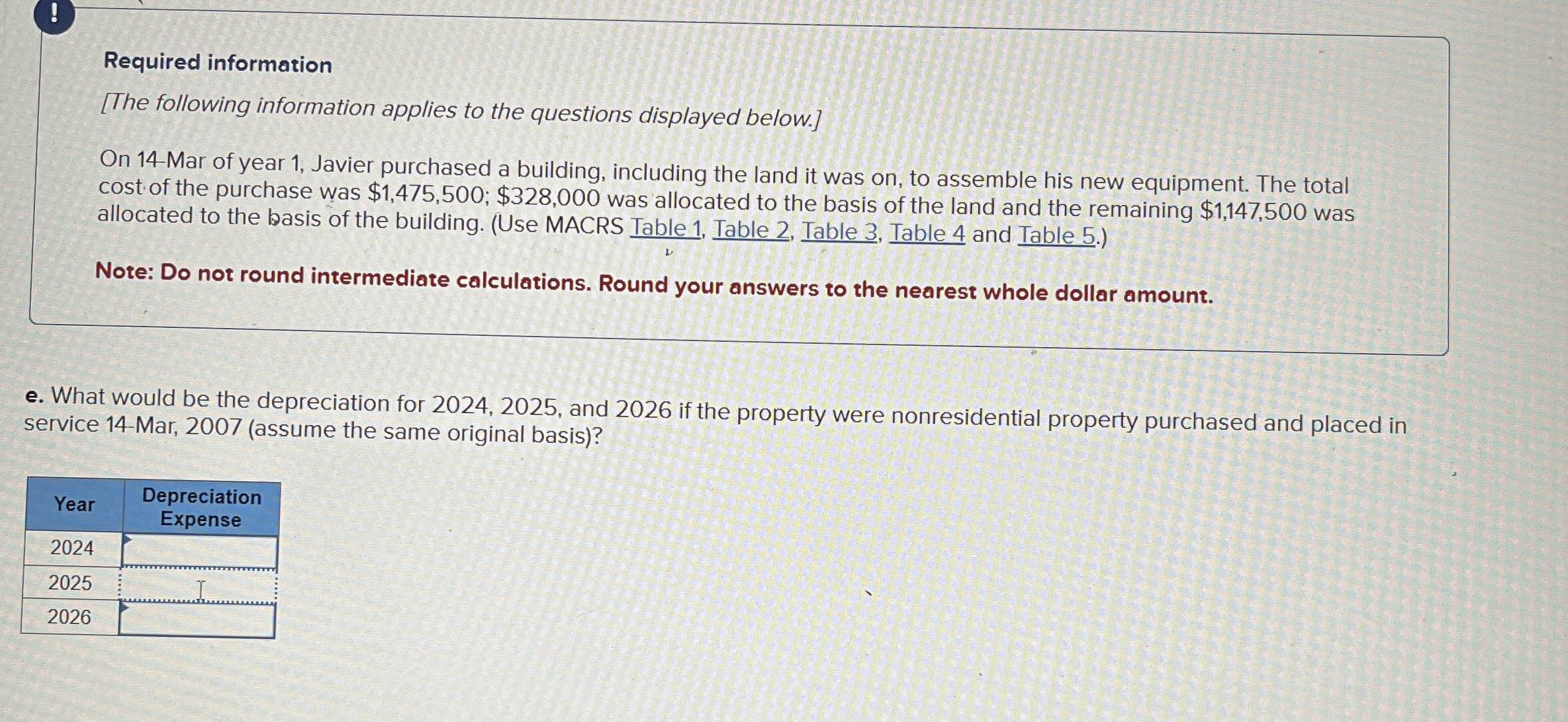 ! Required information [ The following