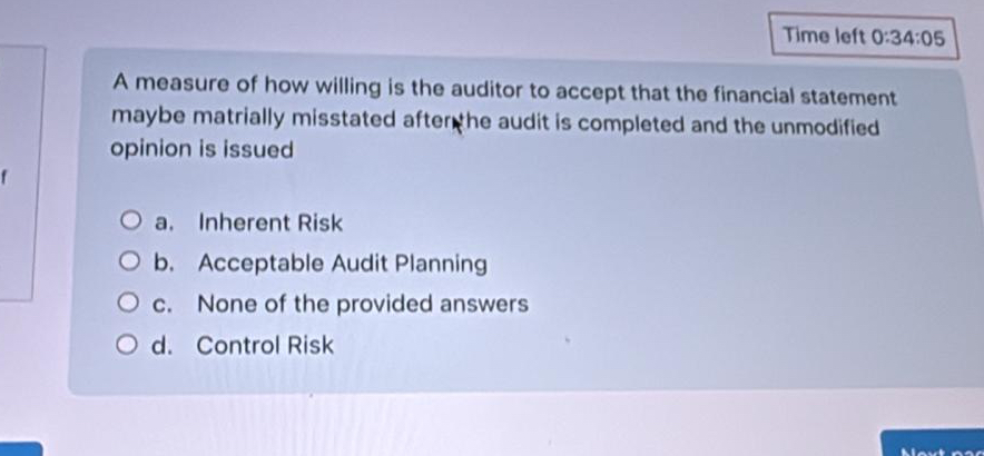 Time left 0 : 3 4 : 0 5 A measure of how willing