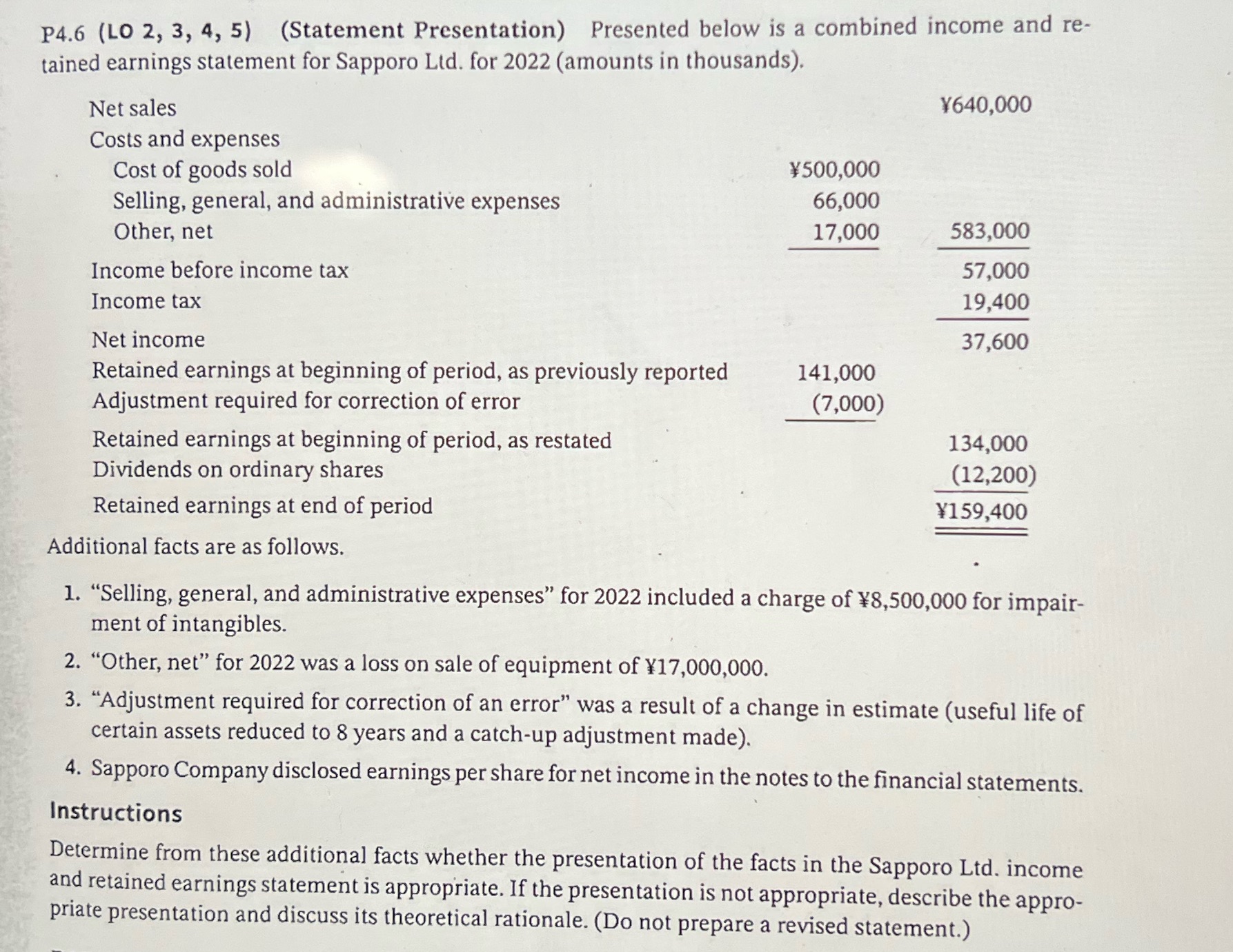 124,5 (Lo 2, 3, 4, 5) (Statement Presentation)