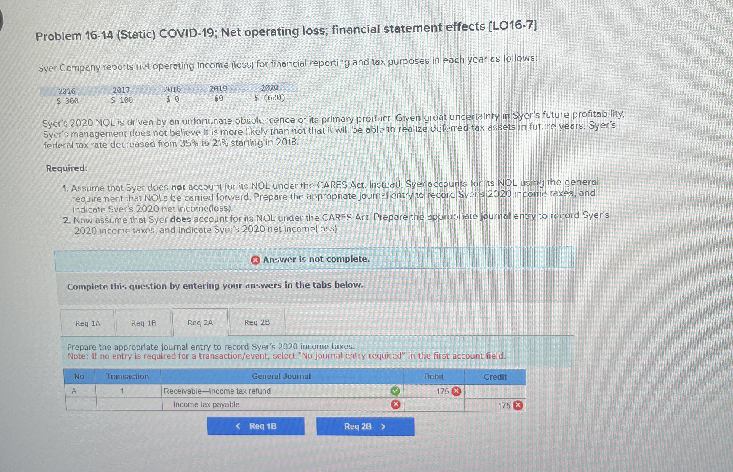 Problem 1 6 - 1 4 ( Static ) COVID - 1 9 ; Net