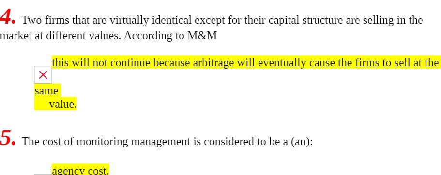4- Two firms that are Virtually identical except