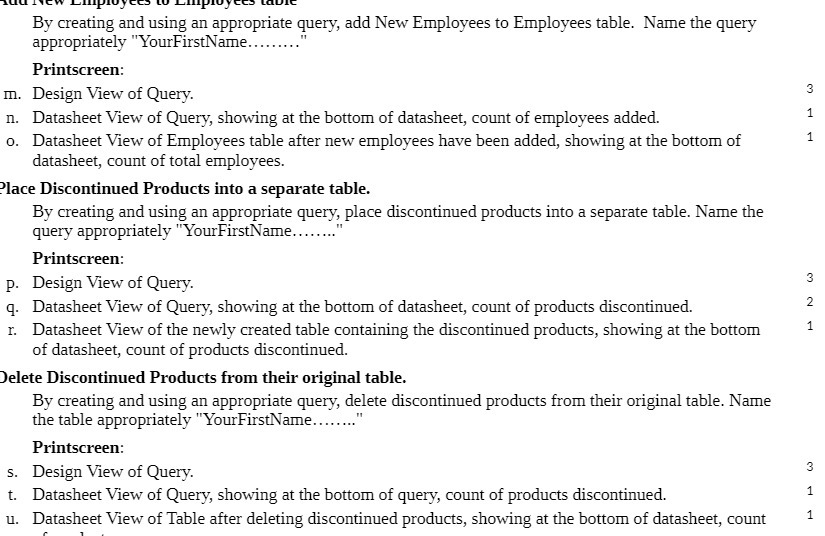 By creating and using an appropriate query, add