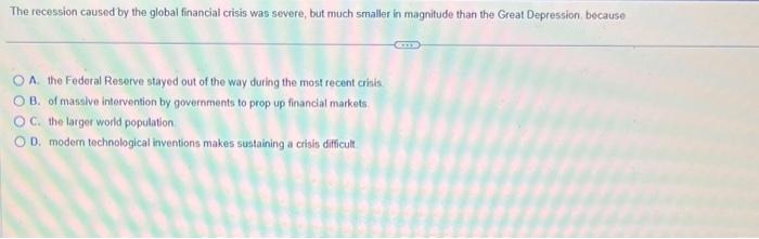 J 8 please answer for a thumbs up The recession
