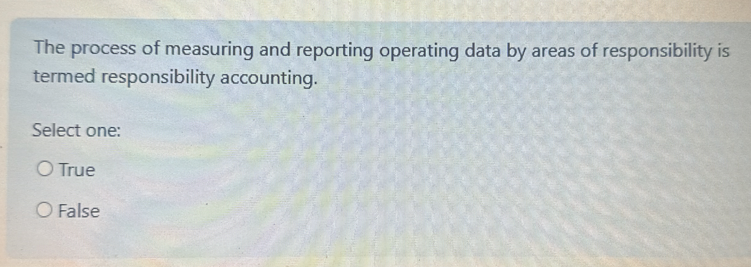 The process of measuring and reporting operating