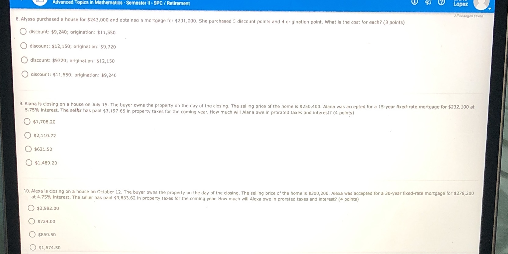 please help me with these three questions, i