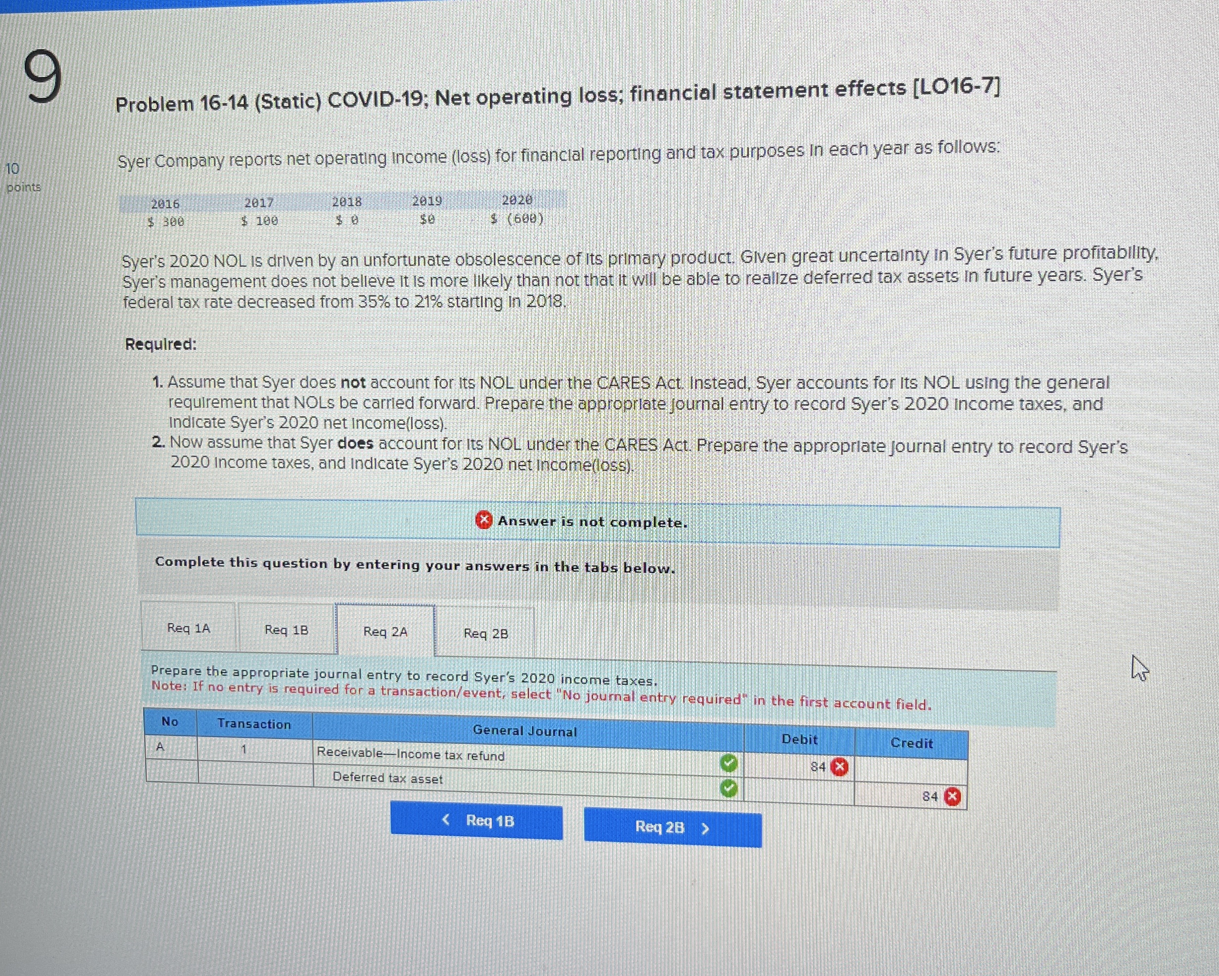 9 Problem 1 6 - 1 4 ( Static ) COVID - 1 9 ; Net