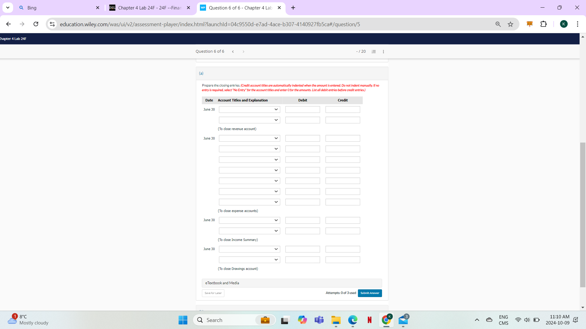 Q Bing X D2L Chapter 4 Lab 24F - 24F --Finan x WP