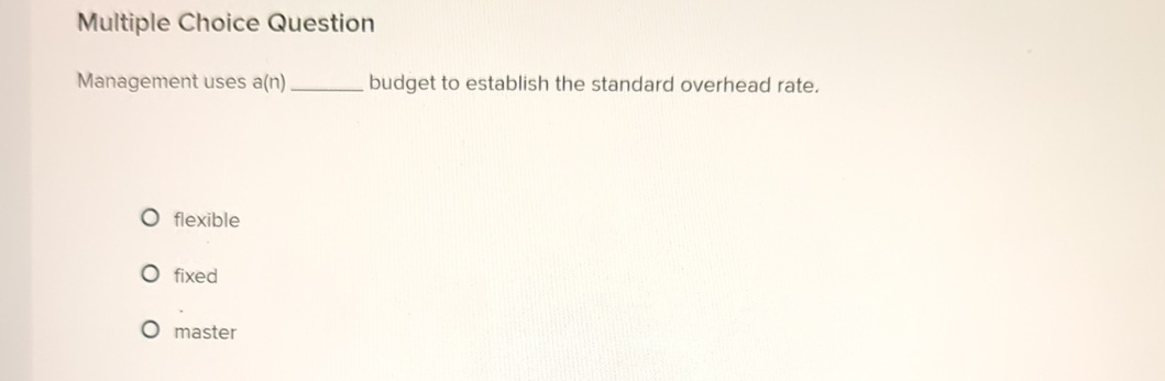 Multiple Choice Question Management uses a ( n )