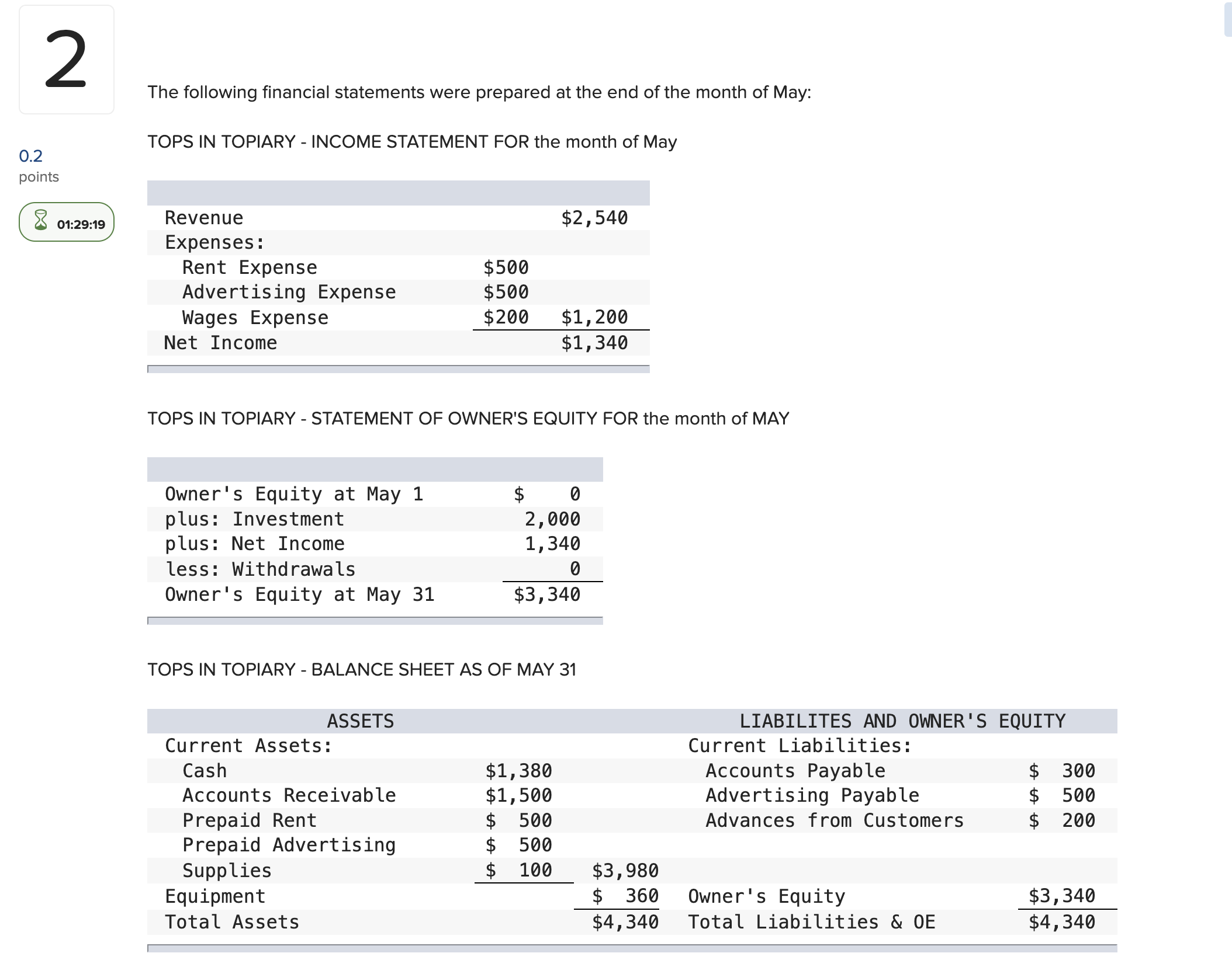 answer the 10 questions below quickly and give