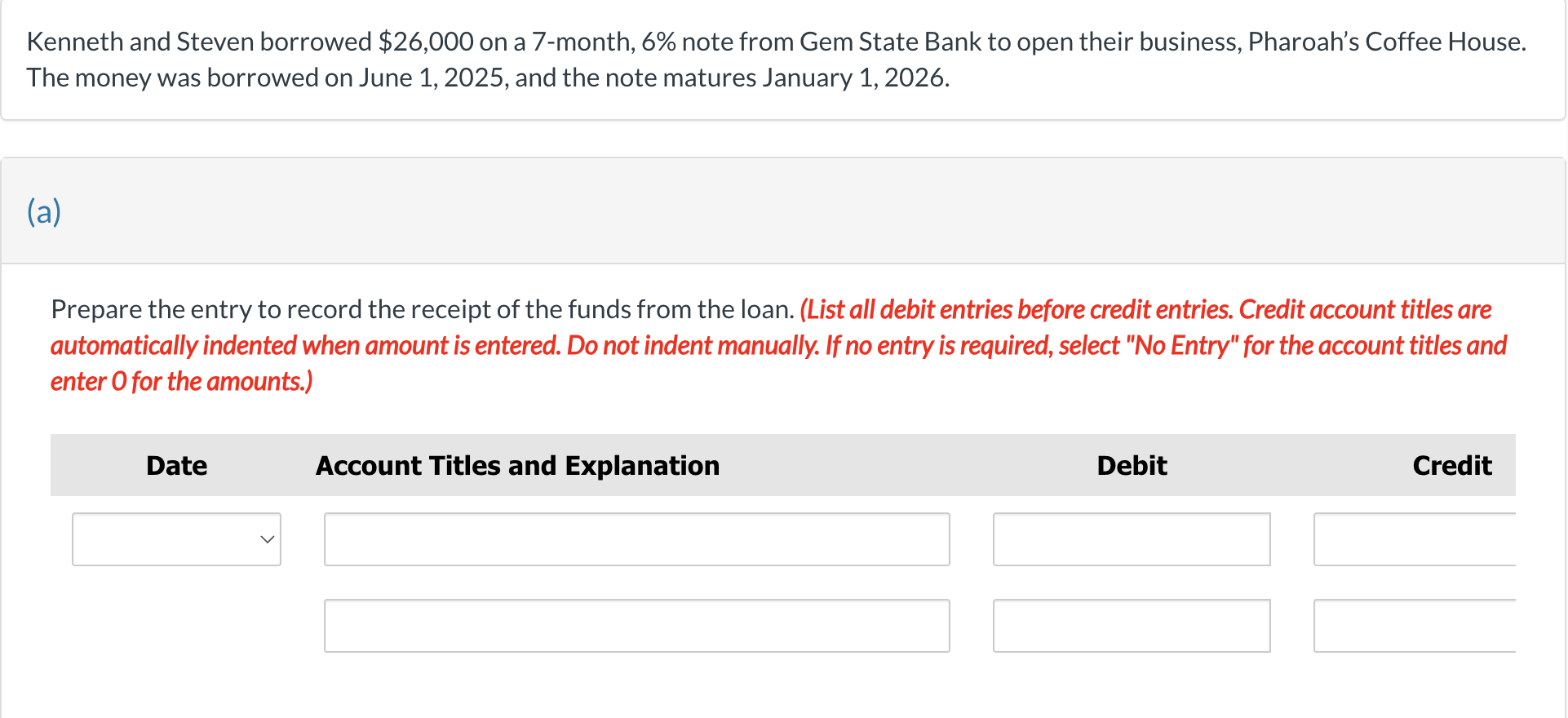 Kenneth and Steven borrowed \ $ 2 6 , 0 0 0 on a