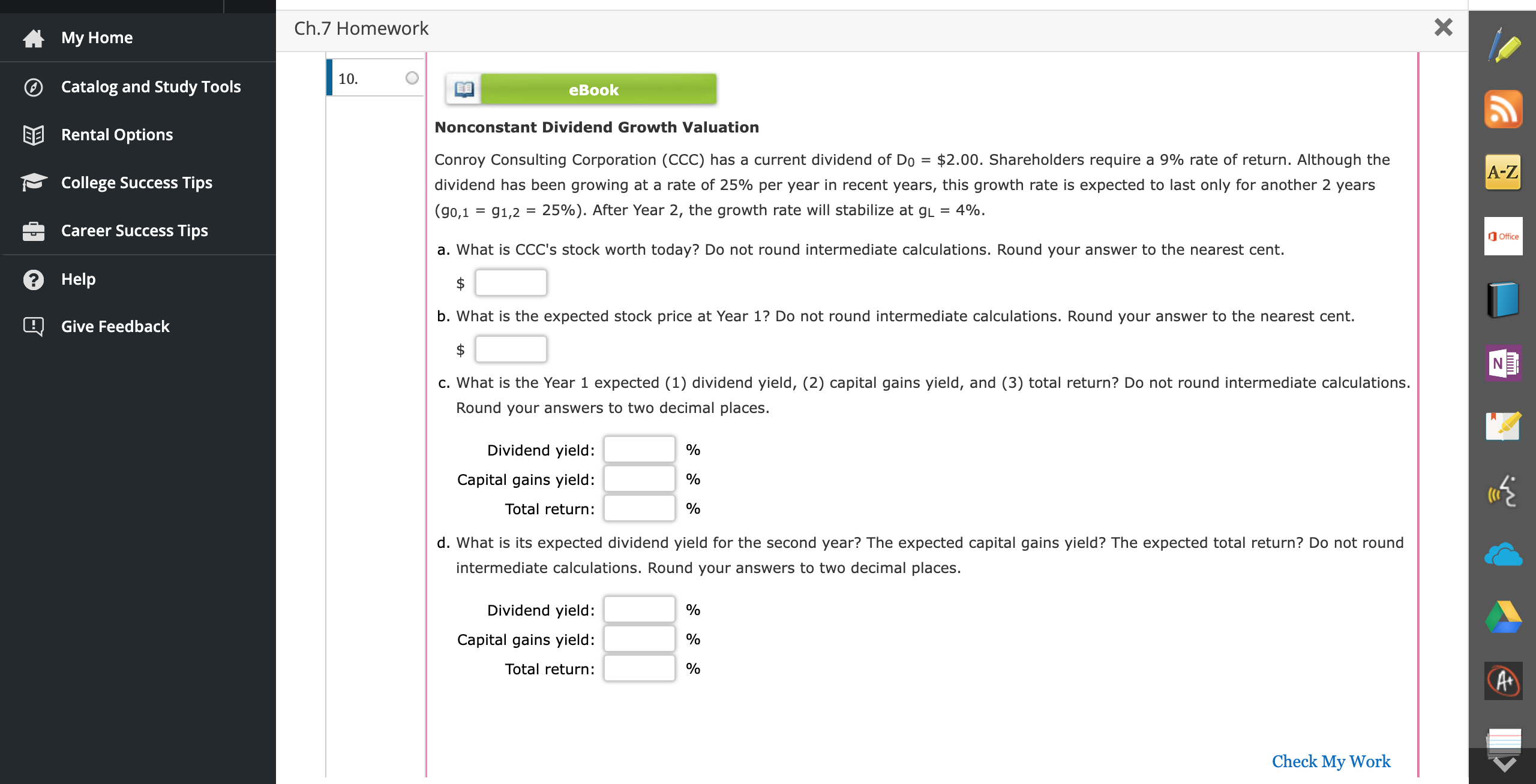ea 9 E] My Home Catalog and Study Tools Rental