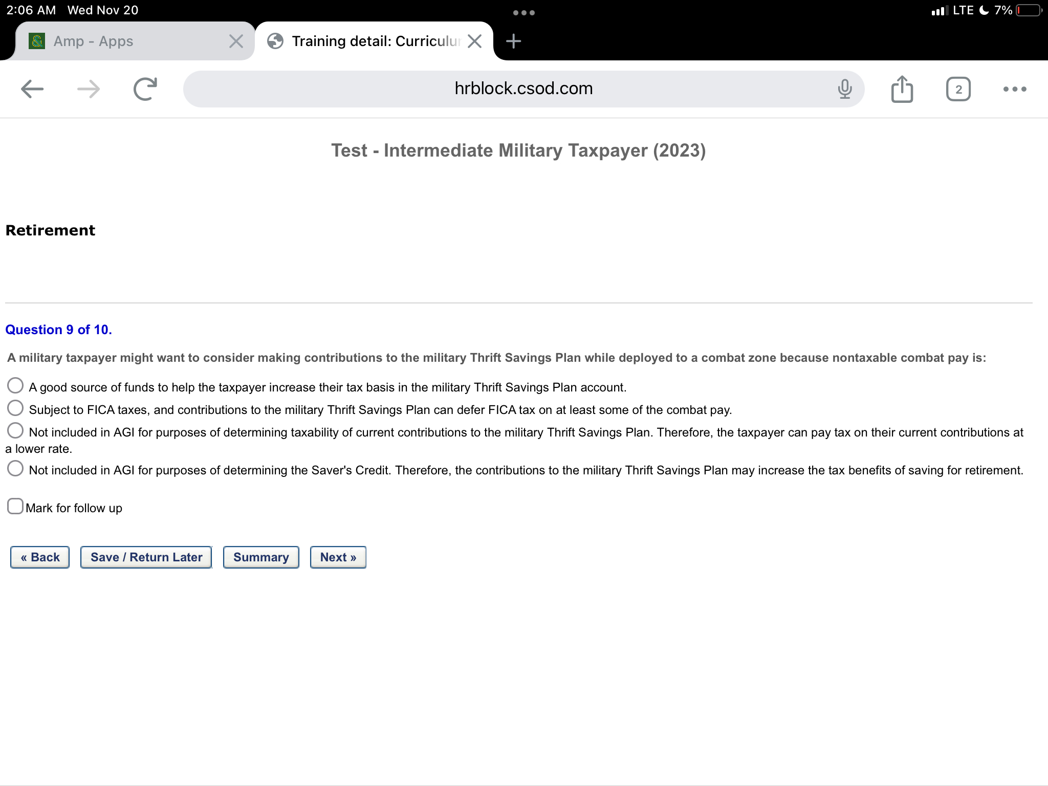 2 : 0 6 AM Wed Nov 2 0 . LTE ( 7 % Amp - Apps
