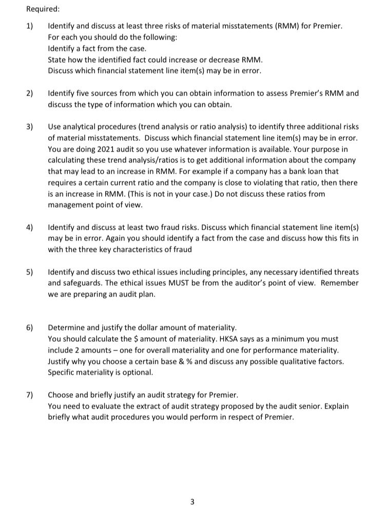 Premier Materials Limited Premier Materials