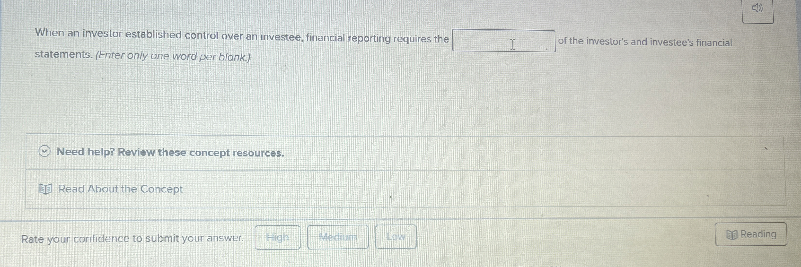 When an investor established control over an