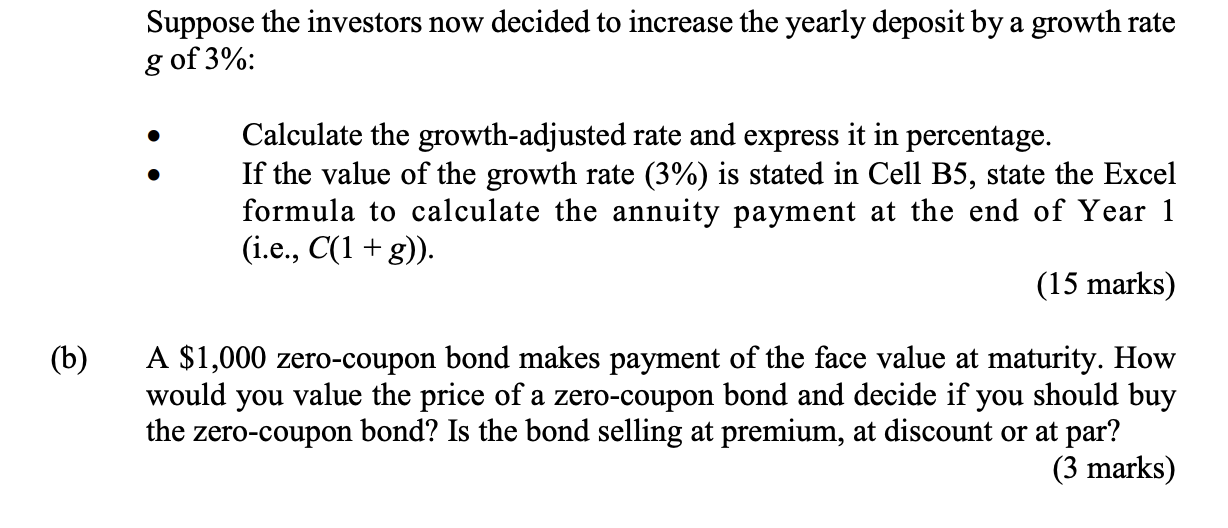 Question 1 (a) If Project A is completed today,