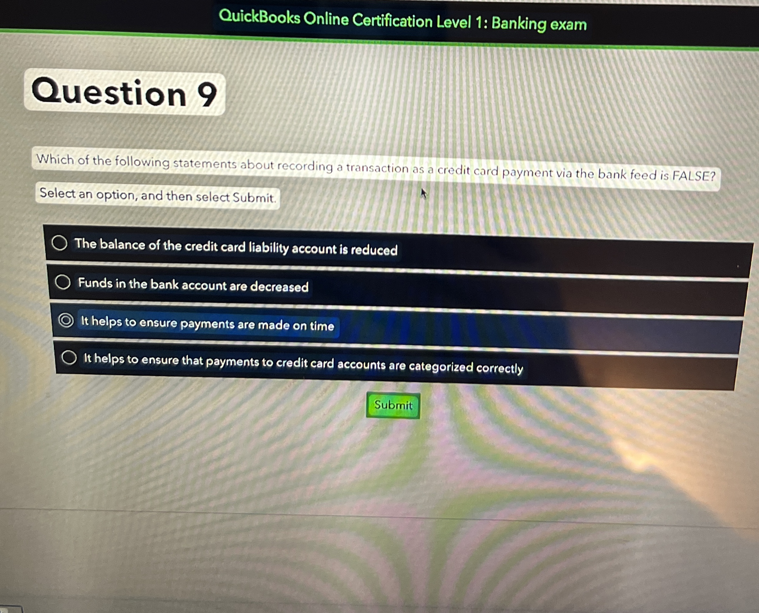 QuickBooks Online Certification Level 1 : Banking