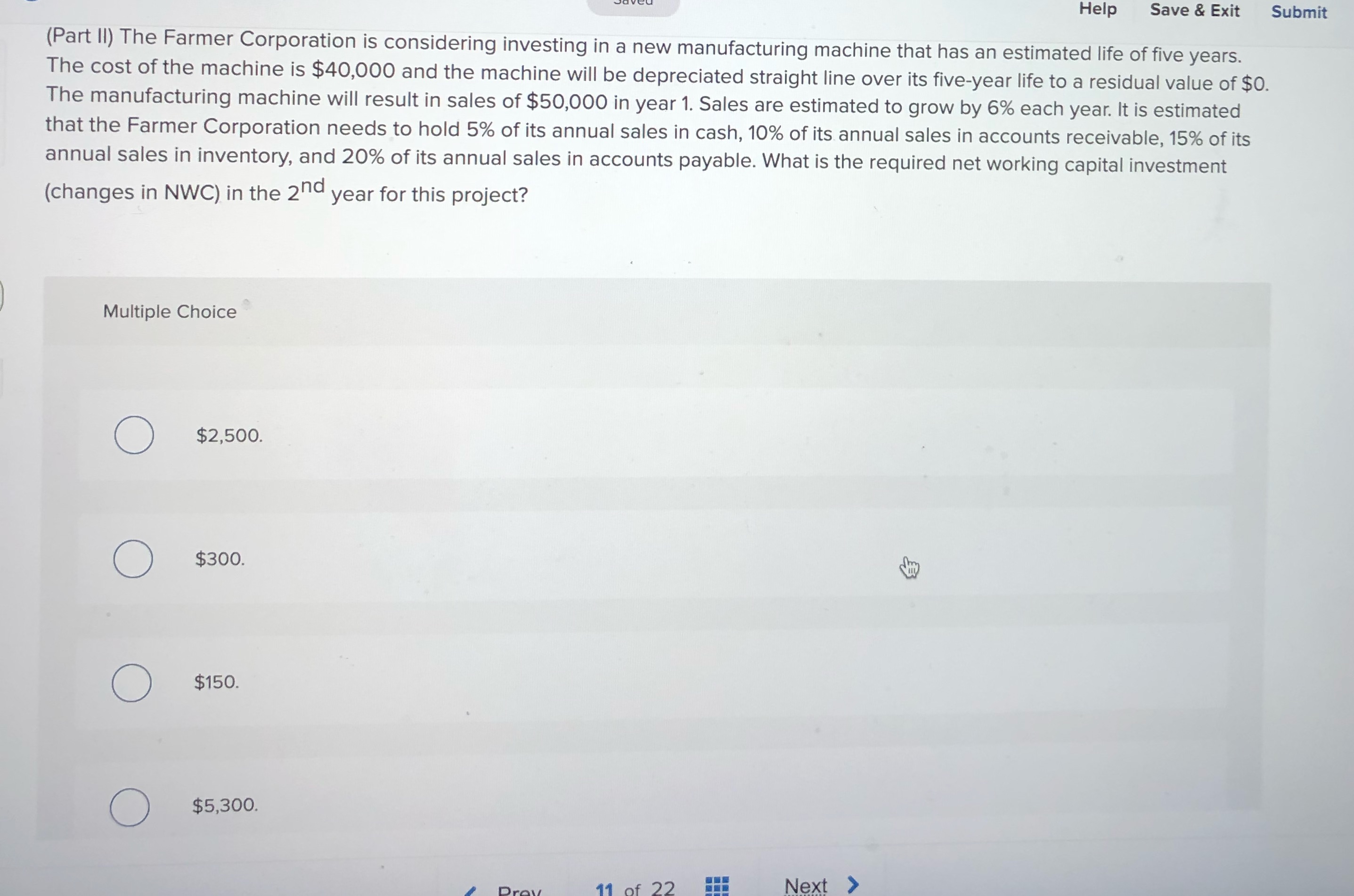 11. Corporate finance need help mc Help Save &