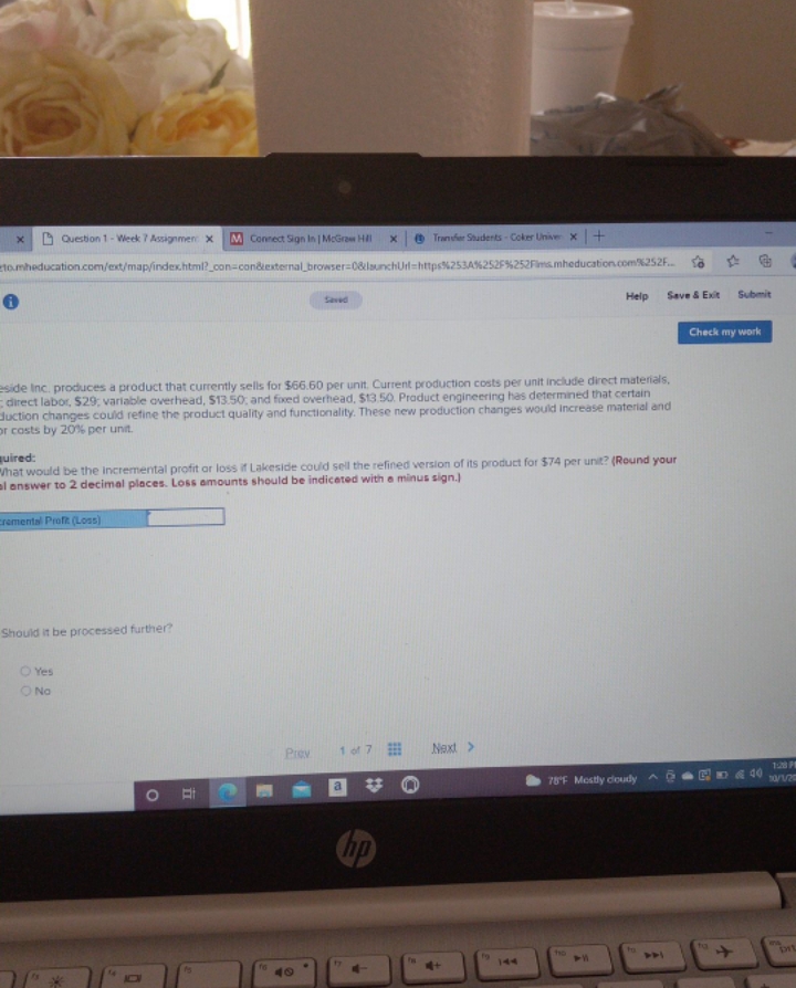I need help please Question 1 - Week 7 Assignment