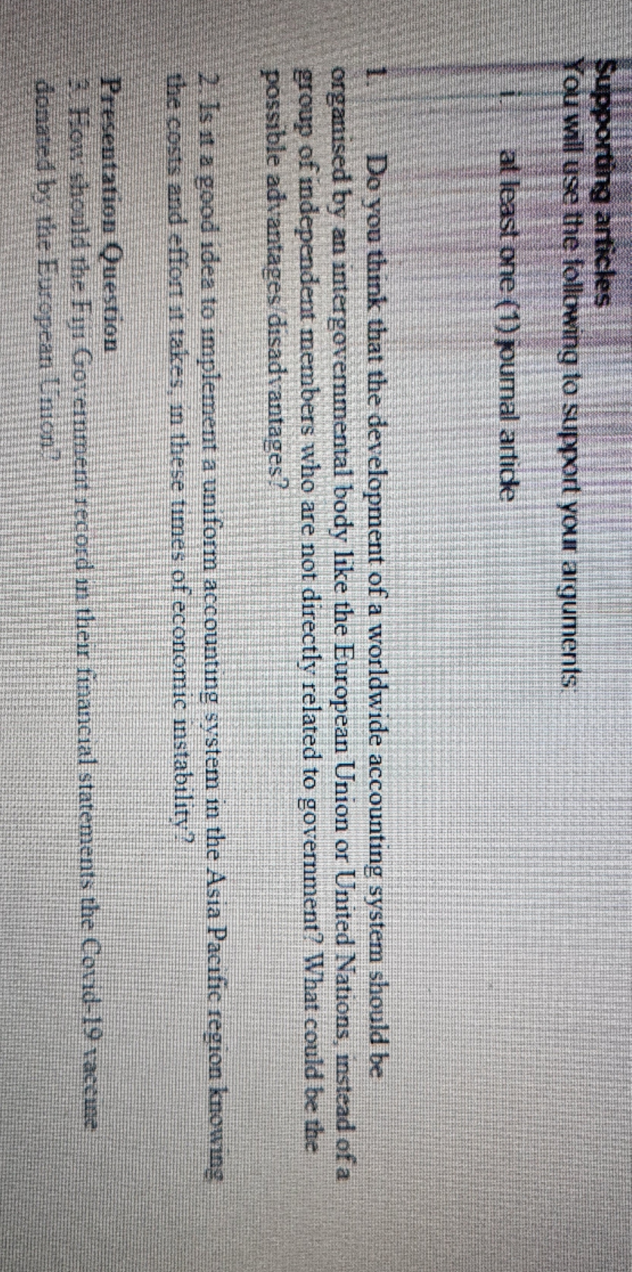 Please find the attached question Supporting