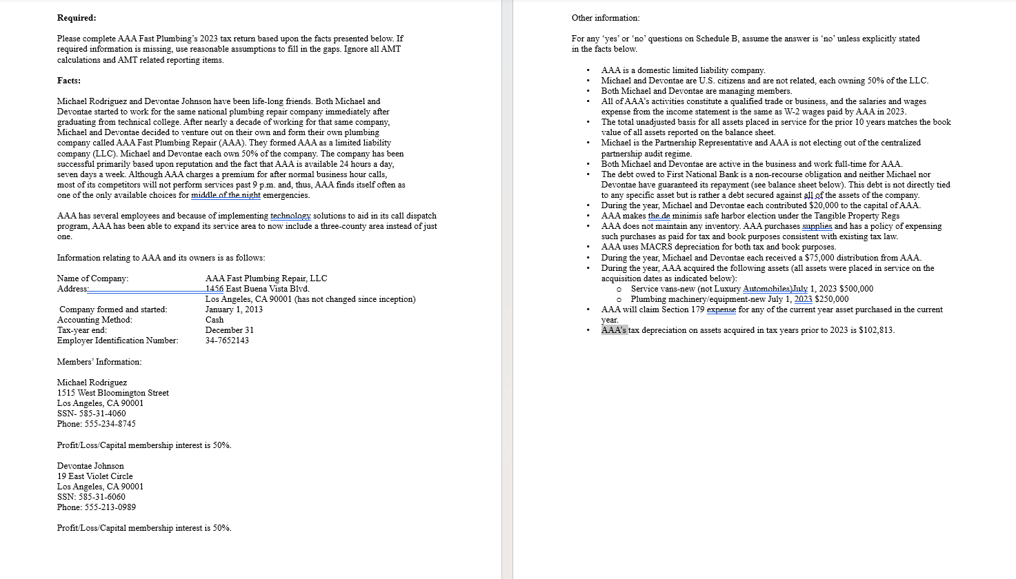 Please help m e fill out this 2 0 2 3 tax return