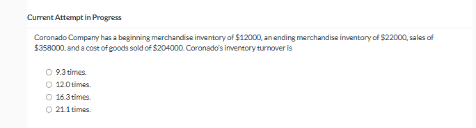 Current Attempt i n Progress Coronado Company has