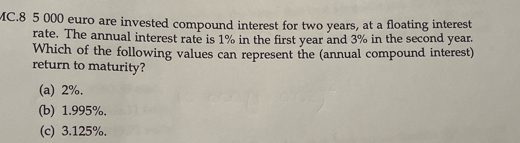 Please show me how to calculate this without
