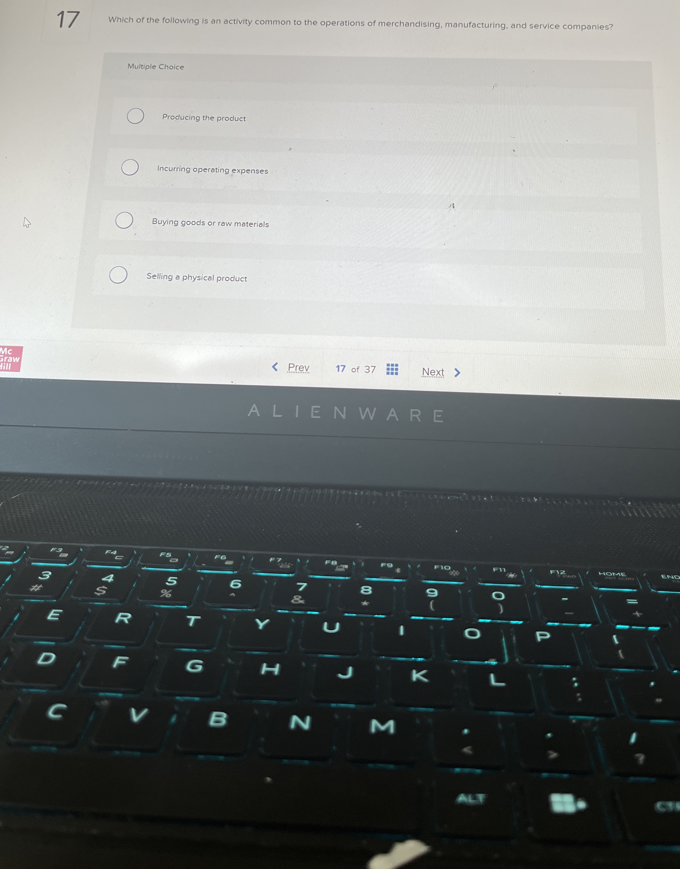 1 7 Which of the following is an activity common