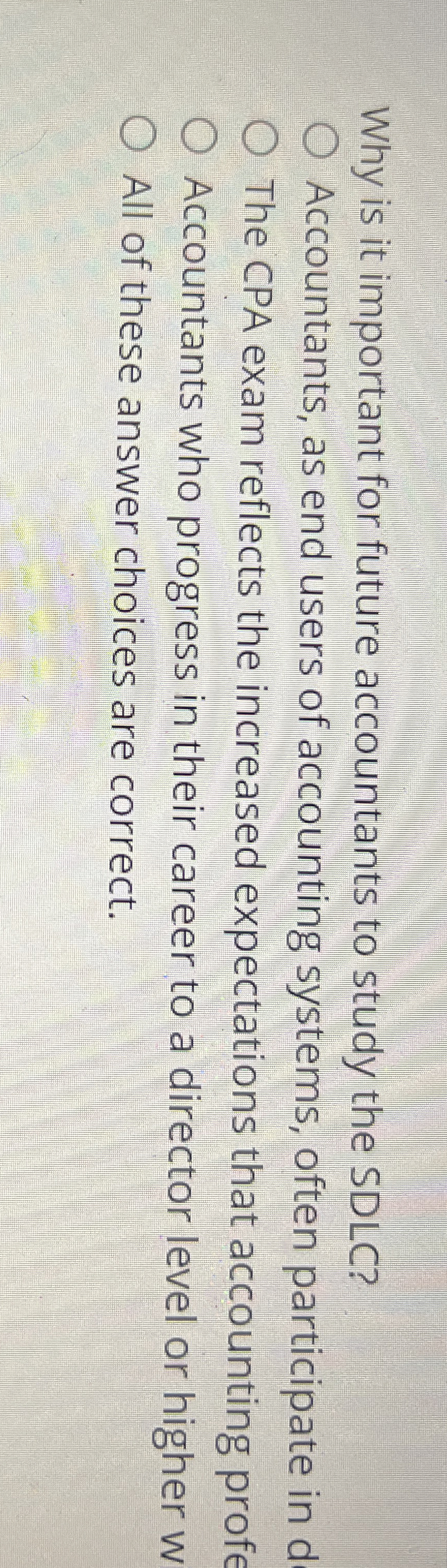 Why is it important for future accountants to