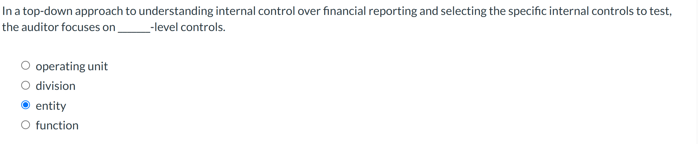In a top - down approach to understanding