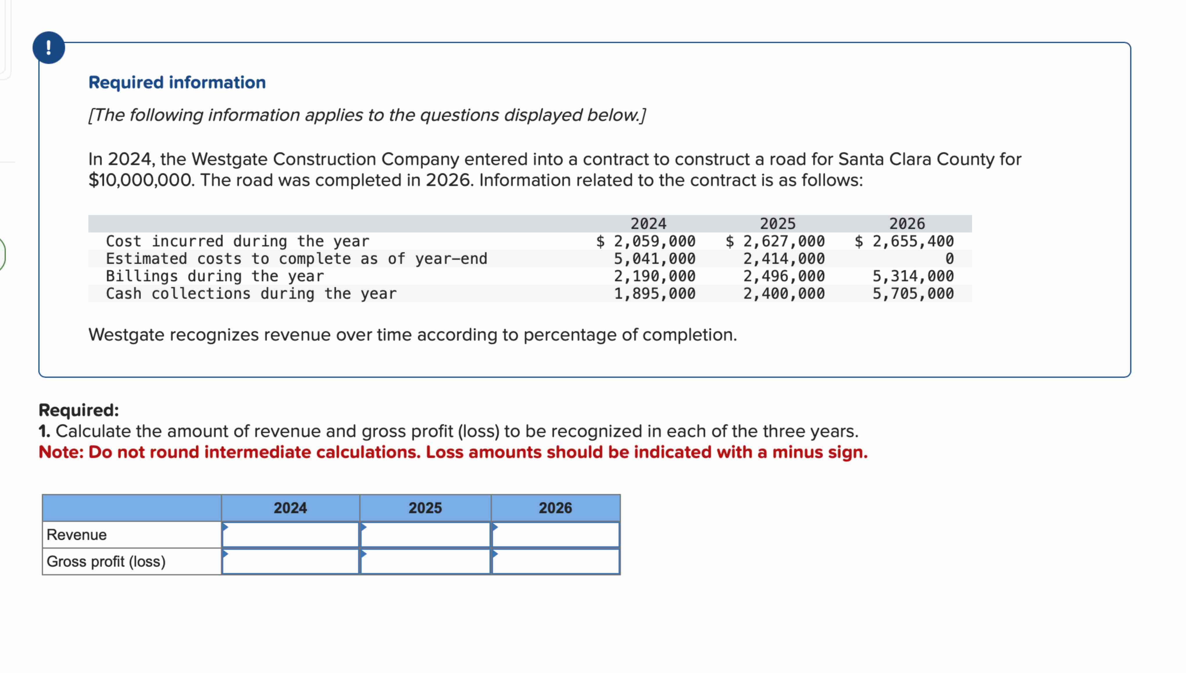 Required information [ The following information