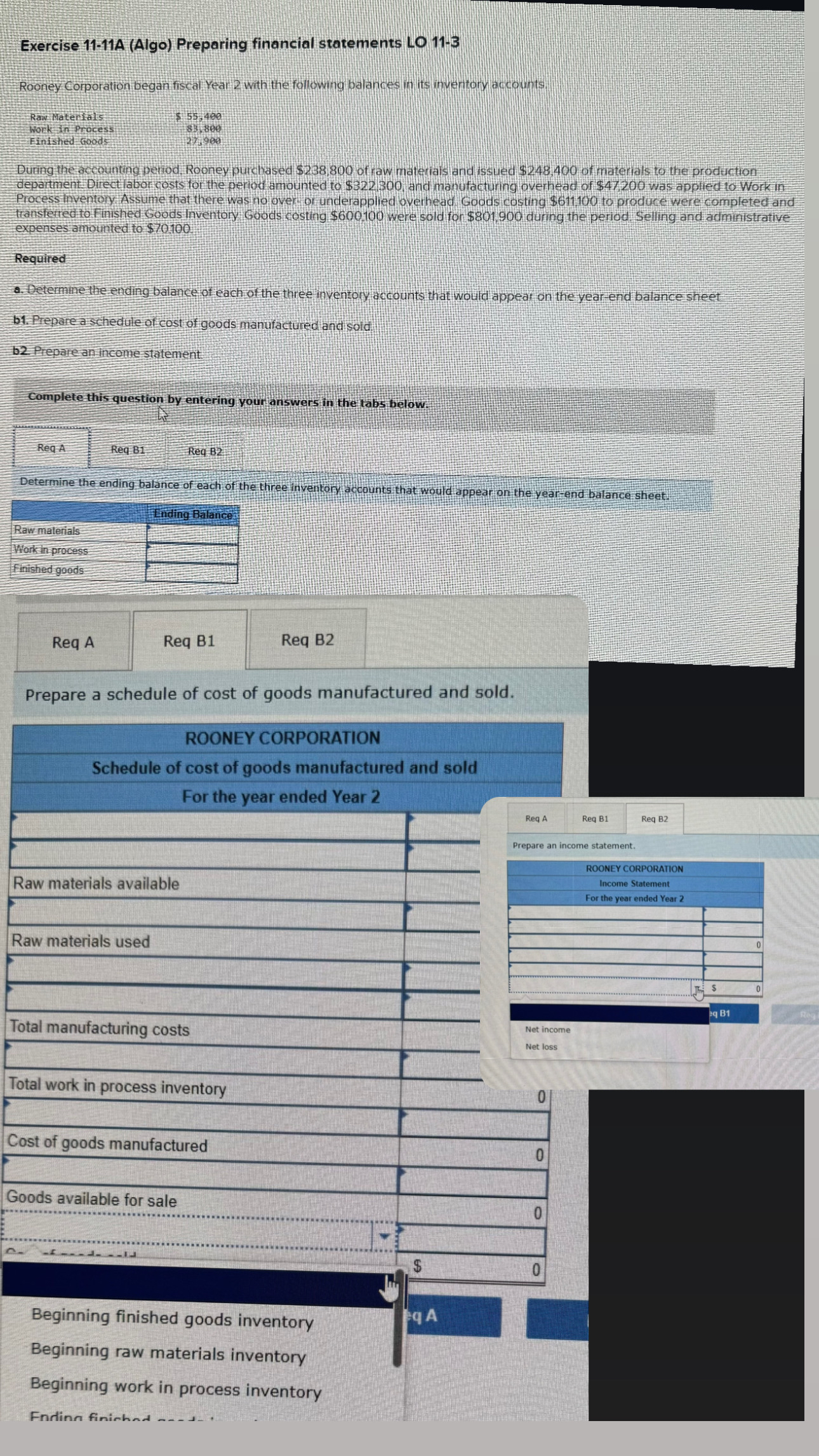 Exercise 1 1 - 1 1 A ( Algo ) Preparing financial