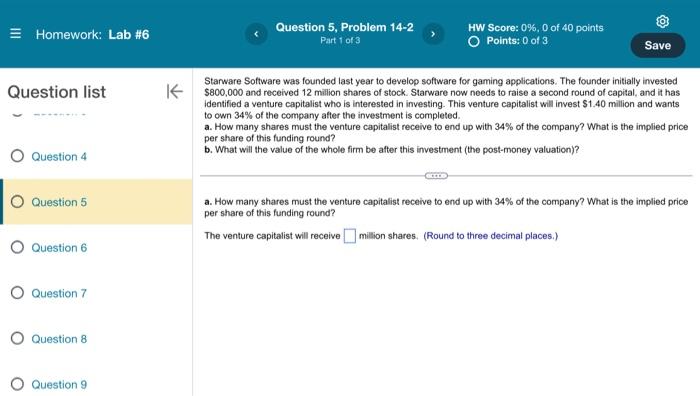 Homework: Lab #6 Question 5, Problem 14-2 HW
