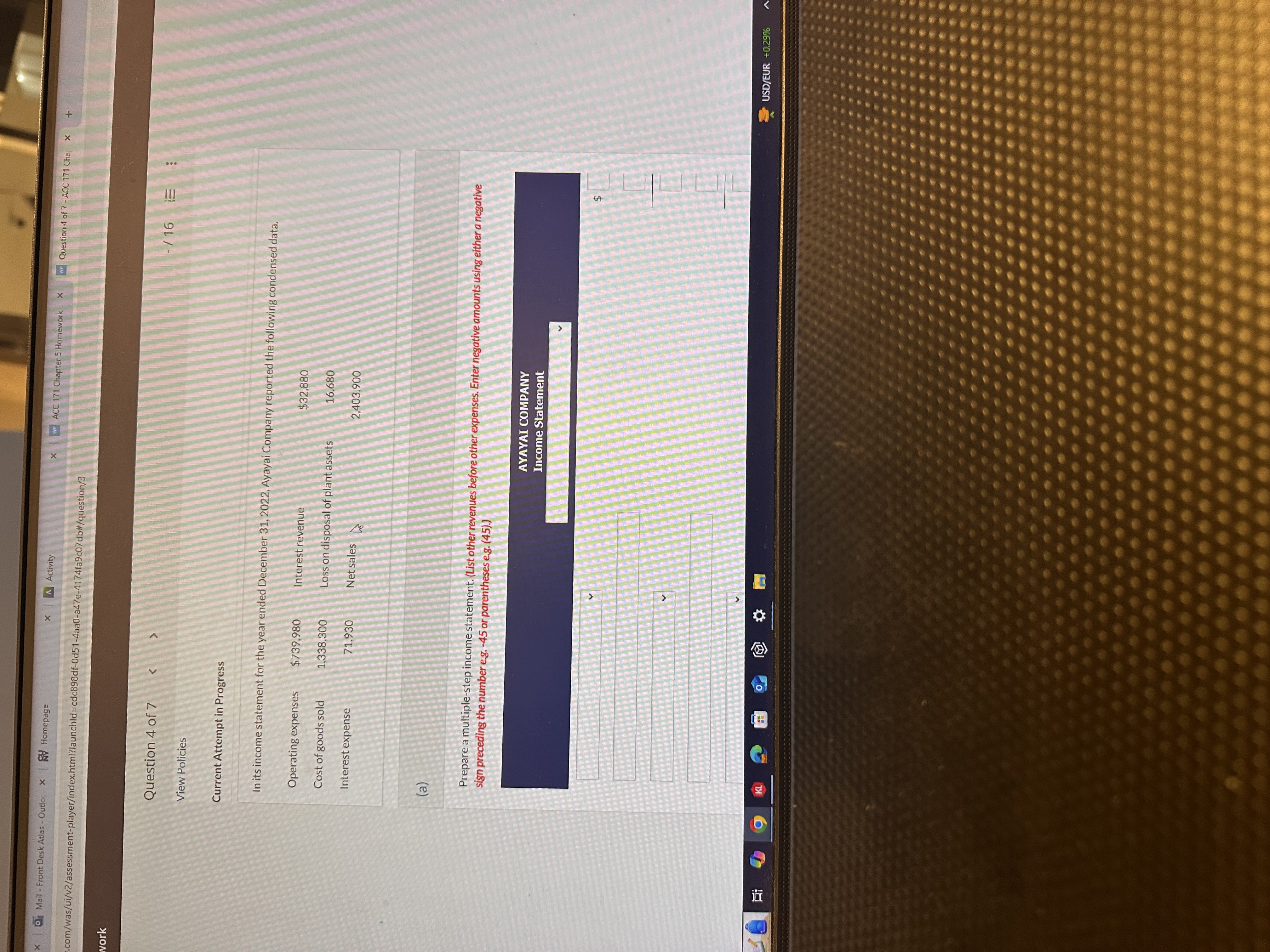 View Policies Current Attempt in Progress In its