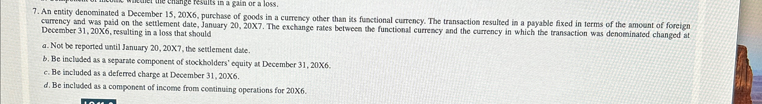 An entity denominated a December 1 5 , 2 0 X 6 ,