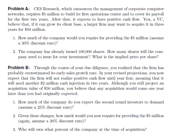 Problem A: DES Research, which outsources the
