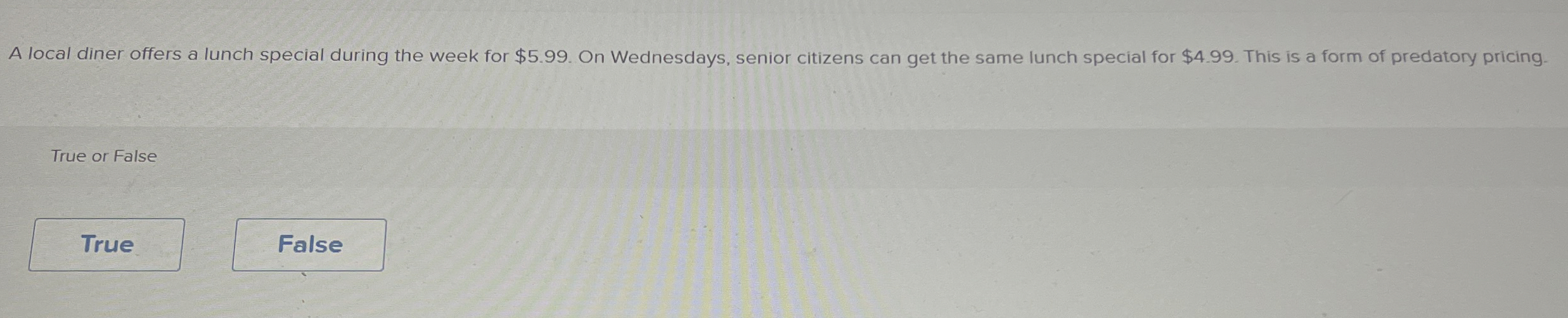 A local diner offers a lunch special during the