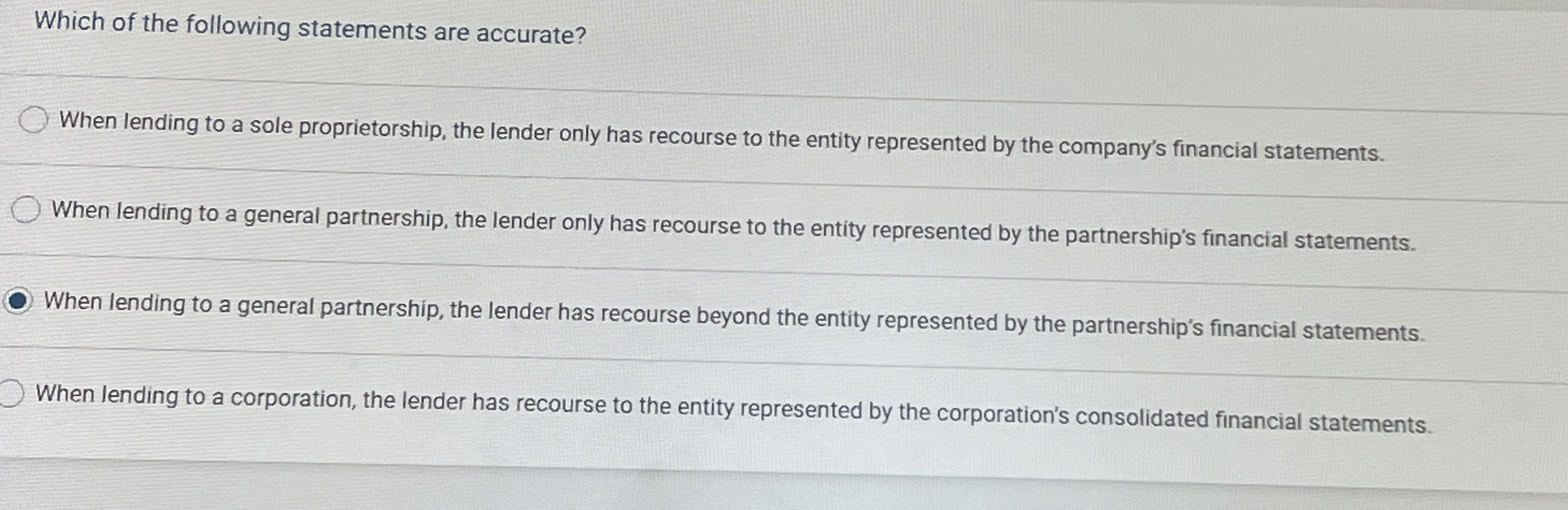 Which of the following statements are accurate?