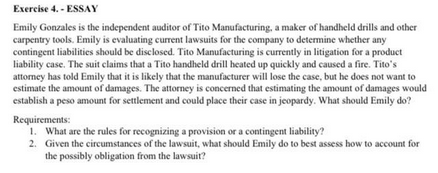 Exercise 4. - ESSAY Emily Gonzales is the